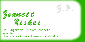 zsanett miskei business card
